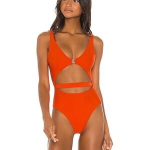 Lovewave Gin One Piece Hot Papaya
Vibrant Orange Cutout Swimsuit Revolve NWOT L